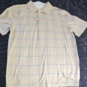 Men's Beige Checkered Shirt